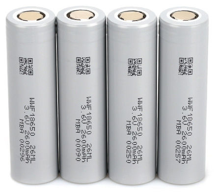 2600mAh リイオン 円筒式充電電池 18650 リイオン 低温