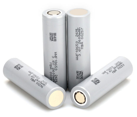 2600mAh リイオン 円筒式充電電池 18650 リイオン 低温
