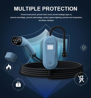 ポータブル電気自動車充電器 3.5kw 16A 1.8kg モバイルEV充電器