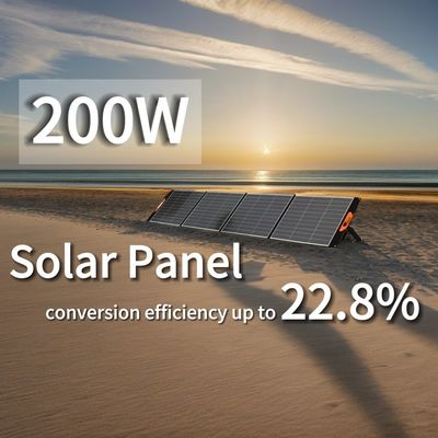 便利な200Wの屋外単結晶シリコン折りたたむ太陽光パネル