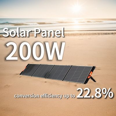 軽量5.15kg 黒色 高変換効率の太陽光パネル200W