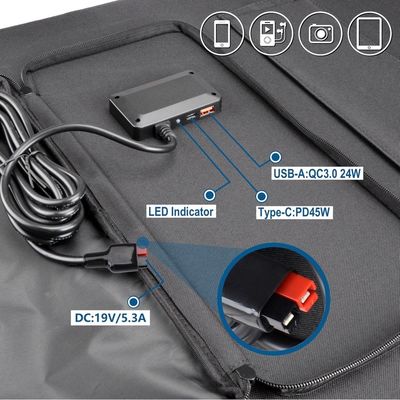 19V 5.3A モノクリスタルソーラーパネル 100W 2.9kg CE認証