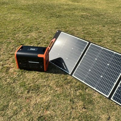 60W 高黒 軽量 折りたたむ太陽光パネル