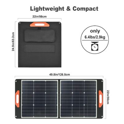 モバイル 100W 携帯太陽光パネル 持続可能なエネルギーソリューション