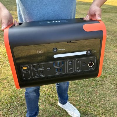太陽光発電機 2200W 電源 純正弦波インバーター付き 携帯電源