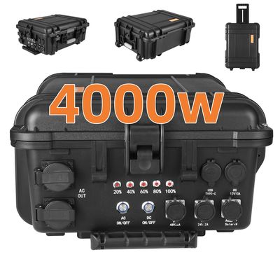 ポータブル太陽光発電所 4000W パワー リチウム電池 パーソナライズされたニーズのためのストラッド