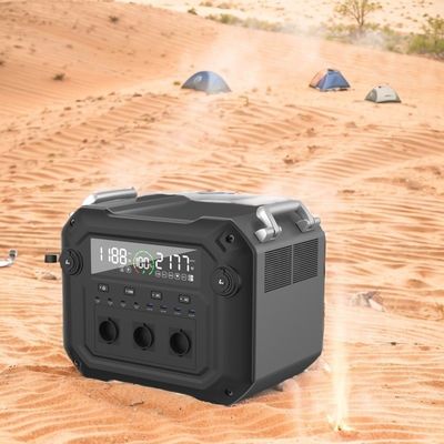 高速2500W 2340wh 110V 120V 太陽光発電機 ABS アルミプロファイル シェル素材