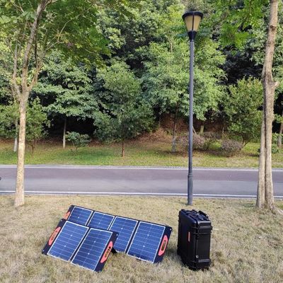 300W 折りたたむ式キャンプ用太陽光パネル モノクリスタリンセル 小型家庭システム