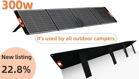 ブラックパワーソーラーパネル 400W 屋外家用 折りたたむソーラーパネル