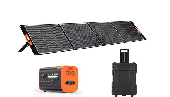 ブラックパワーソーラーパネル 400W 屋外家用 折りたたむソーラーパネル