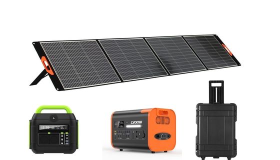 ブラックパワーソーラーパネル 400W 屋外家用 折りたたむソーラーパネル
