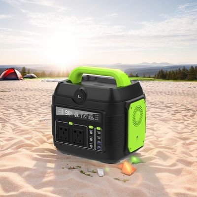 600Wのエネルギー貯蔵 300Wのバッテリーバンクと200Wの太陽光充電器の緊急モバイル電源