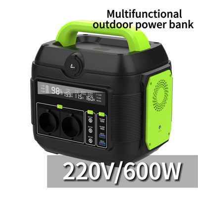 緊急充電器とエネルギー貯蔵用の携帯式220V600W屋外キャンプ用太陽光発電所