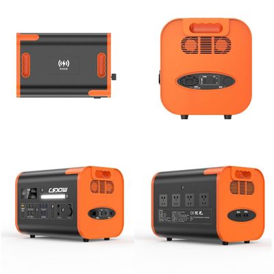 オレンジ 黒 2000W 太陽光発電機 バッテリー付き
