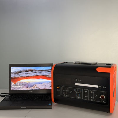 オレンジ 黒 2000W 太陽光発電機 バッテリー付き