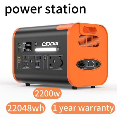 2200W Lifepo4 ポータブル発電所 2048wh LiFePO4 太陽光発電機