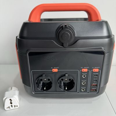 600W AC-DC モバイル 緊急 家庭 屋外 携帯 電源 ブラック ソーラー 発電機