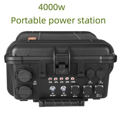 大容量 LiFePO4 220V 4000W 緊急用多機能モバイル発電所