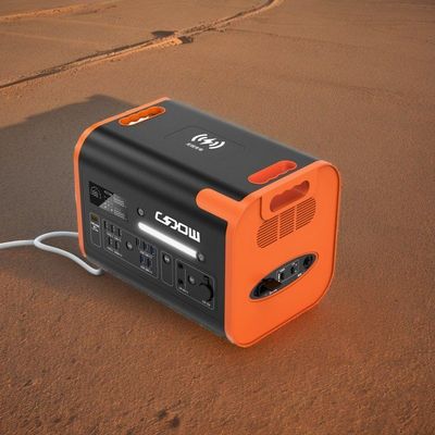 電源容量 携帯電源発電所 600W 2000W 2200W オレンジ BMS 保護付き 黒