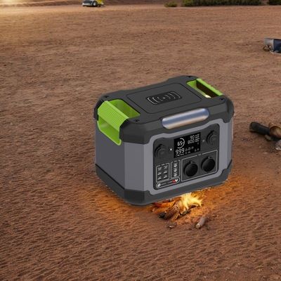 1200W AC出力 230V 携帯電源 ワイヤレス充電可能な太陽光発電機