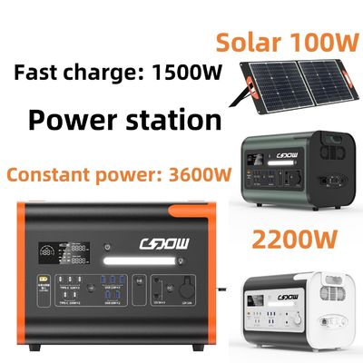 AT22 2000W 充電可能な携帯電話充電器 携帯屋外用の太陽光発電所