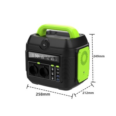 Un ACソケット 600W 再充電可能照明 携帯モバイル発電所 太陽光発電機