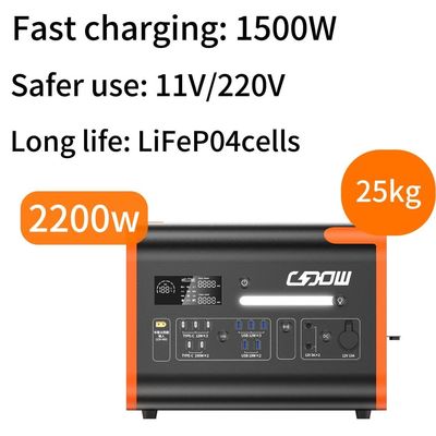 カスタマイズ可能な110V /220V シヌス波長 電源発電所 Lifep04 バッテリー 急速充電