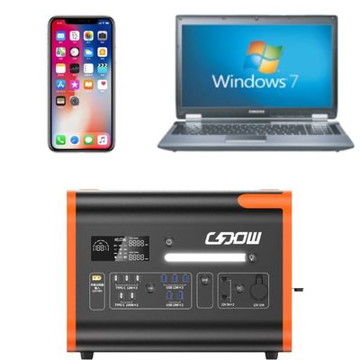 2048wh 2200W 純正シヌス波インバータ付き 携帯太陽光発電所