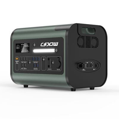 800W 太陽光充電 屋外ピクニック パワー モバイル 2200W 電源 テープディスプレイ付き