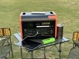 800W ソーラー充電 黒とオレンジ 露天キャンプ 携帯エネルギーハブ 2kw 発電所