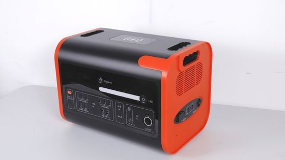 2200W40ah ワイヤレス充電 太陽エネルギー貯蔵 発電所 ホットオレンジとブラック