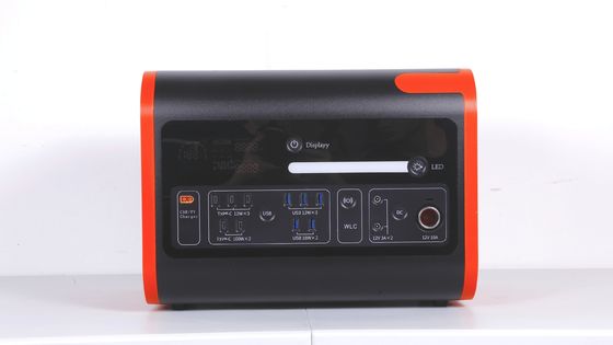 2200W40ah ワイヤレス充電 太陽エネルギー貯蔵 発電所 ホットオレンジとブラック