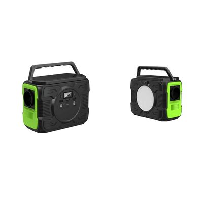 携帯太陽光発電所 200W LEDライト AC出力 5V-20V/2A アダプター入力