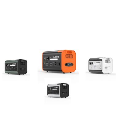 携帯電源 1500W/2200W/3000W ブラックオレンジのAC出力ソケット付きUPS