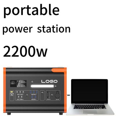 2200W110/220V オレンジと黒 静かな屋外家庭用緊急発電所と耐久性
