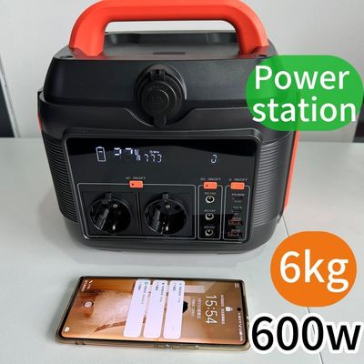 600W/1000W/1200W リチウム電池付き携帯エネルギー貯蔵技術発電所