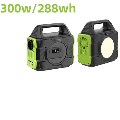 300W/288wh 太陽光発電機 家庭用 純正弦波 屋外発電所 LCDディスプレイ付き