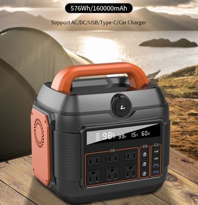 600W/576wh 屋外および家庭用電力供給ソリューションのための緊急発電所