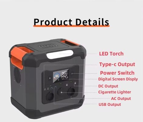 携帯 1500W/1344wh 太陽光発電機 災害対策のための携帯電源