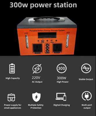 XT300 新しく設計された携帯300W ACとDC出力エネルギー貯蔵システム 発電所