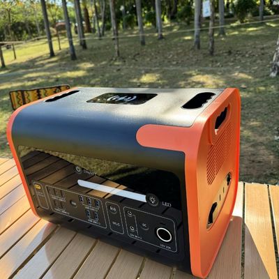 40ah ソーラー発電所 電力插頭 2200W 携帯型キャンプ用 ソーラー発電所 オレンジ 黒