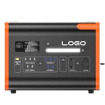40ah オレンジ OEM ODM 2200W ホーム ソーラー 発電機 屋外 キャンプ 携帯 発電所