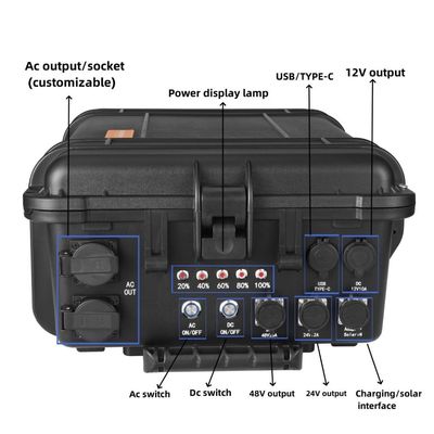アウトドア アドベンチャー ユニバーサル 8000W ピークパワー 充電 緊急 携帯 電源 ステーション