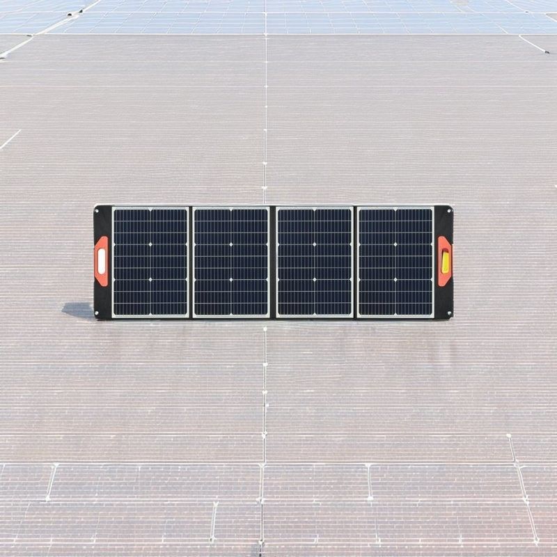 折りたたむ太陽光発電キット 電源発電所とキャンプ旅行 100W 12V 調節可能なスタンド