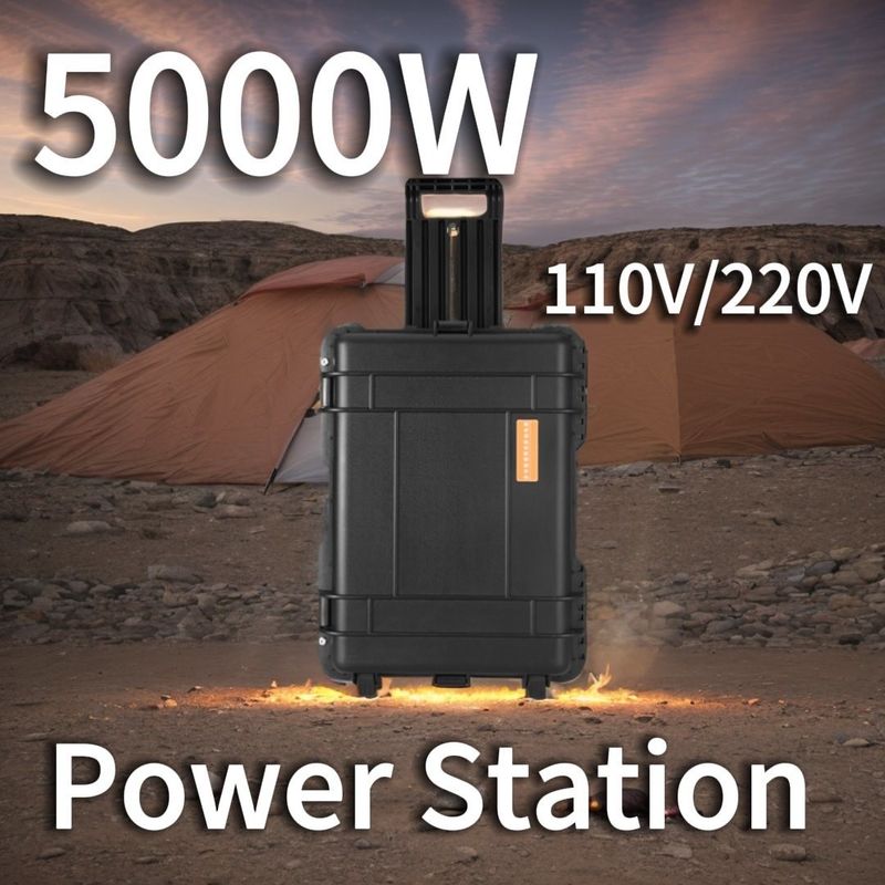 48kg 太陽光発電 屋外キャンプ用の5000W携帯発電所