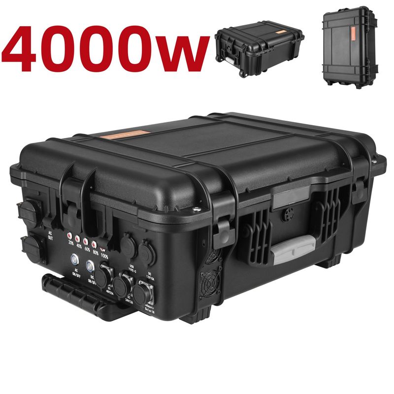 LiFePO4 リチャージ可能な電池 モバイル発電所 貯蔵電源 3840wh
