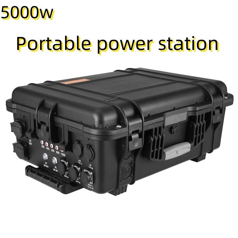 4800wh USB/C型 Max5000W 積み立てられる電源 釣り 自律運転と屋外用
