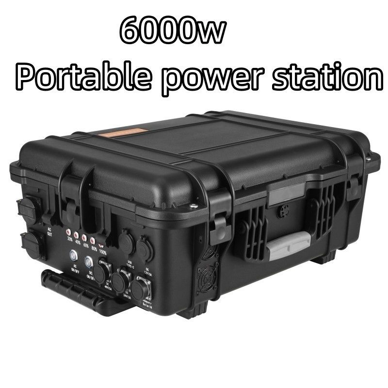 6000W 大容量 多機能携帯太陽光発電機