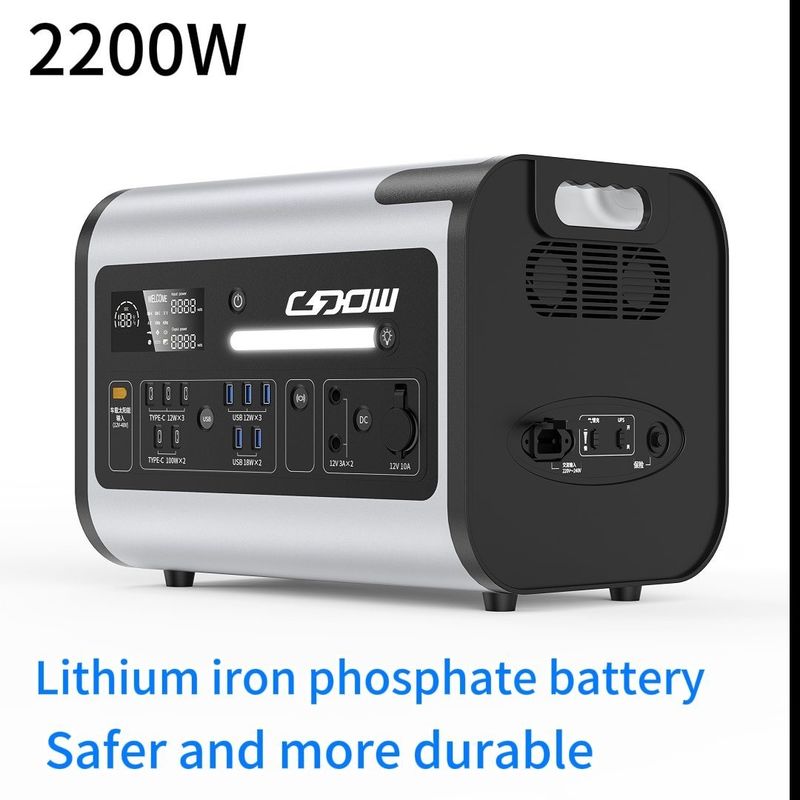 2048wh PV充電とワイヤレス充電のためのノミナル容量屋外発電所