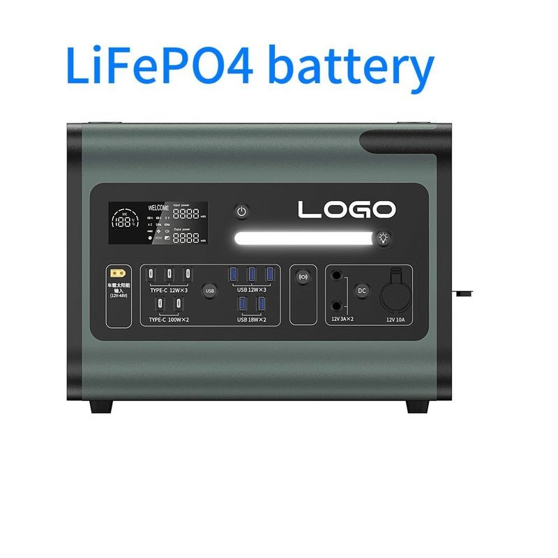 300W 500W 1800W 緊急旅行バックアップのための携帯可充電太陽光発電所